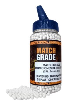 MATCH GRADE (WHITE) MUNICIONES DE PRECISIÓN (AIR SOFT)