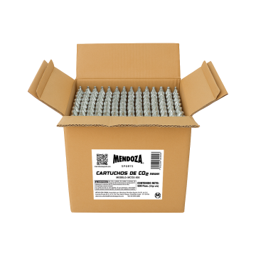 Caja con 500 Cartuchos de CO₂ de 12 g cada uno.
