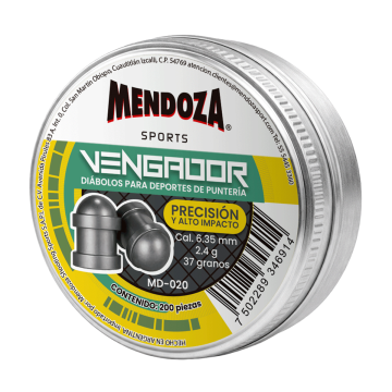 Diábolos Premium de punta tipo round nose Calibre 6.35 mm (.25") - VENGADOR