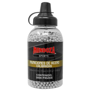 Munición de acero para uso deportivo con 3000 pzas