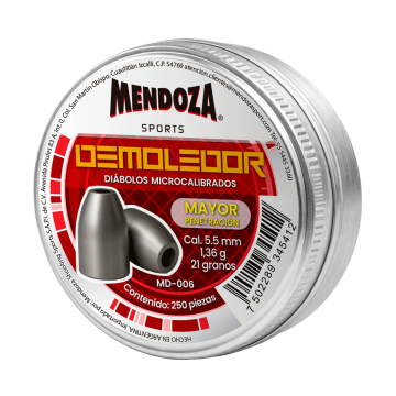 Diábolos Premium de punta slug Calibre 5.5 mm (.22") - DEMOLEDOR