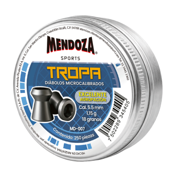 Diábolos Premium de punta hueca Calibre 5.5 mm (.22") - TROPA
