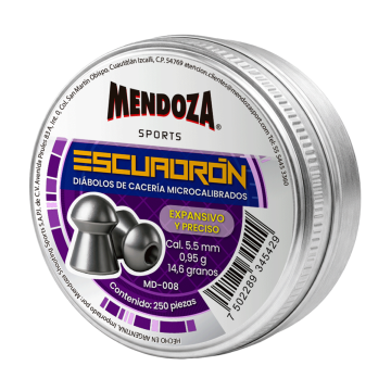 Diábolos Premium de punta domo hueca Calibre 5.5 mm (.22") - ESCUADRÓN