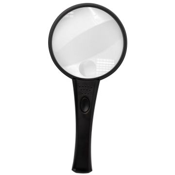 LUPA DE VIDRIO CON LUCES DE LED