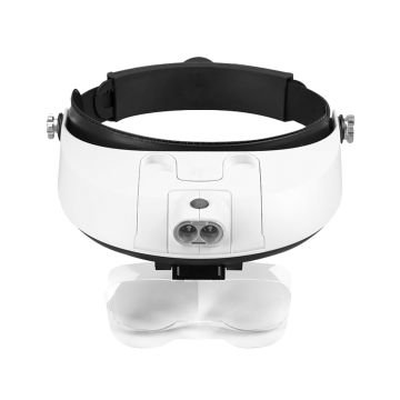 LUPA VISOR CON 2 LUCES LED
