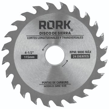 DISCO DE SIERRA CON PUNTAS DE CARBURO