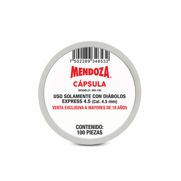Cápsula Mendoza Con 100 Piezas
