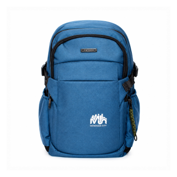 Mochila Mendoza Fast Street para oficina Color Navy laptop 15"