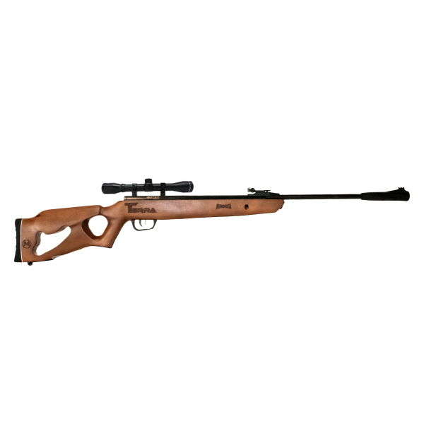 Rifle Deportivo Terra Barníz Calibre 5.5 con Mira 4x32